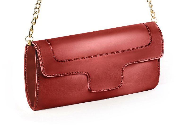 Cardinal red luxurious elegant clutch for ceremonies, weddings and evenings out.